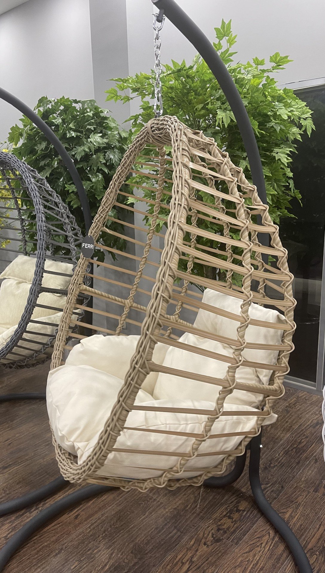 ANNAPARK Gümbet Rattan Bahçe Salıncak - Açık Kahverengi