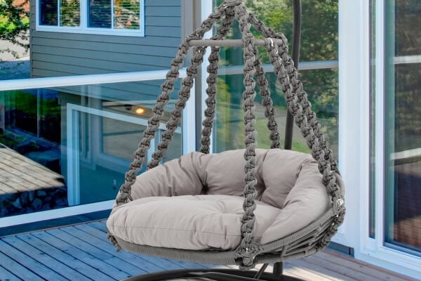 ANNAPARK Sophia Octopus Örgü Bahçe Salıncağı - Gri