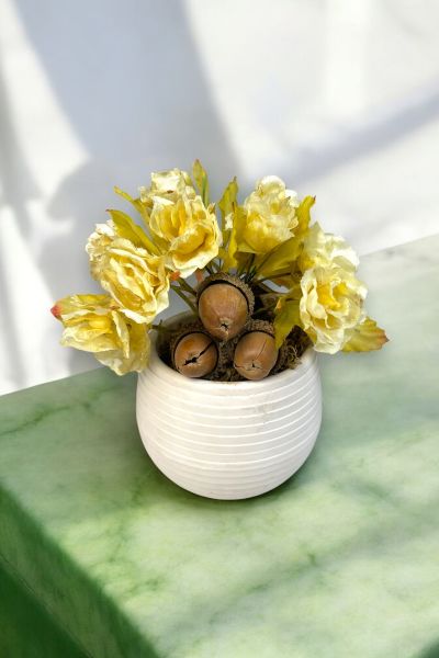 Dekoratif Aranjman Krem