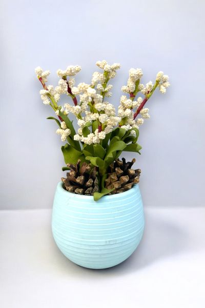 Dekoratif Aranjman Blossom Beyaz