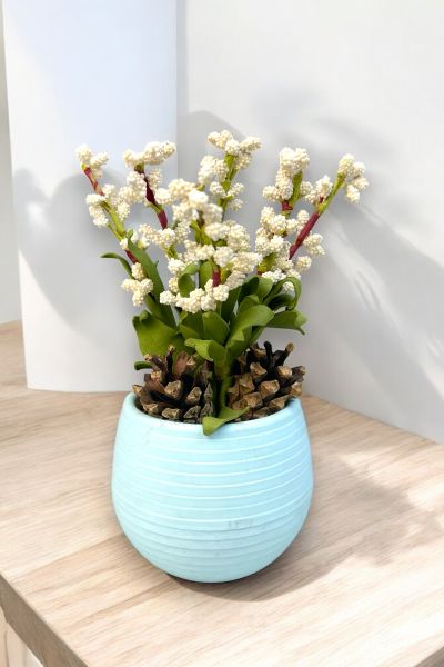 Dekoratif Aranjman Blossom Beyaz