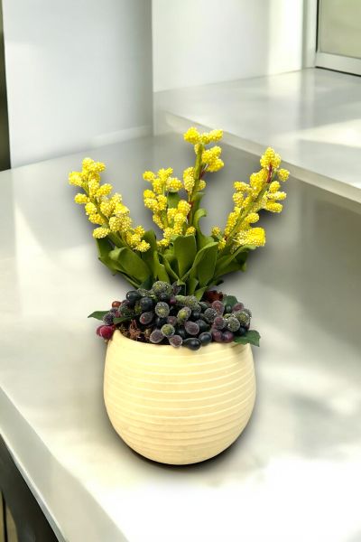 Dekoratif Aranjman Blossom Sarı