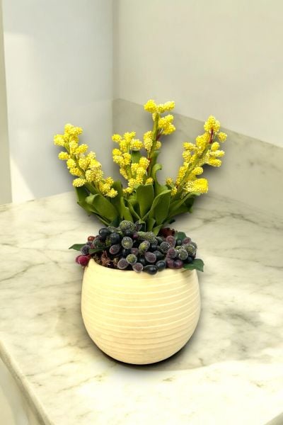 Dekoratif Aranjman Blossom Sarı