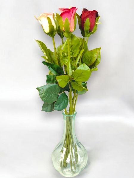 Yapay Çiçek Gül Kırmızı 55cm