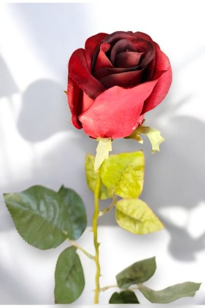 Yapay Çiçek Gül Kırmızı 70cm