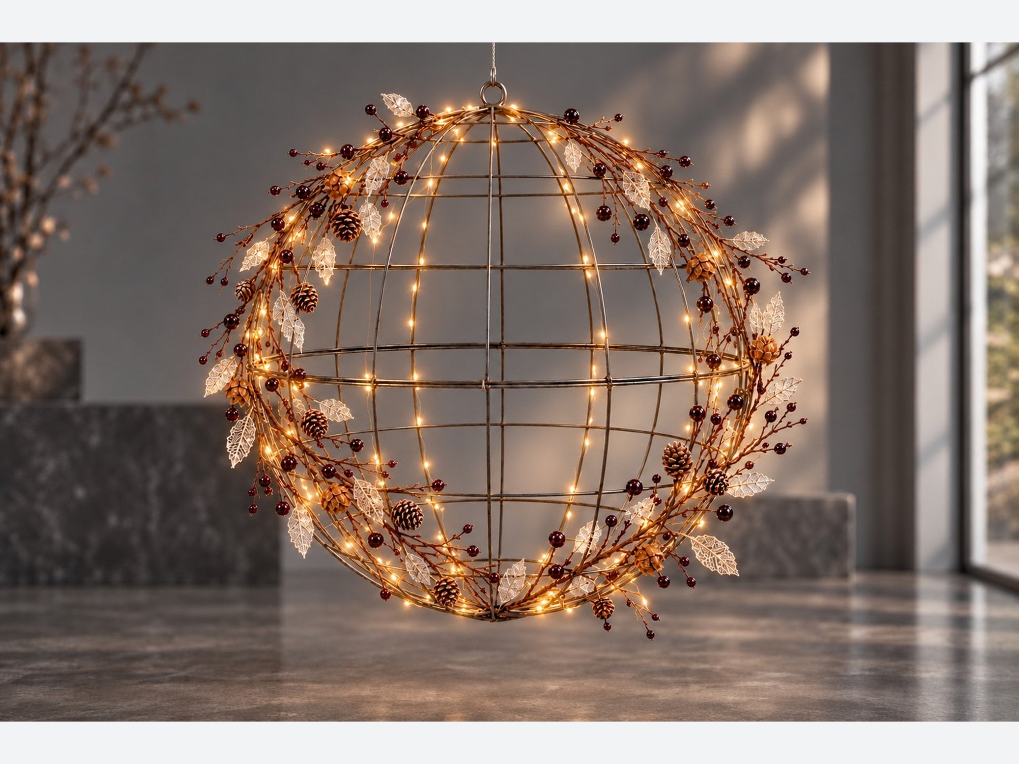 G04-L / Gümüş ve amber ve LED ip ışık