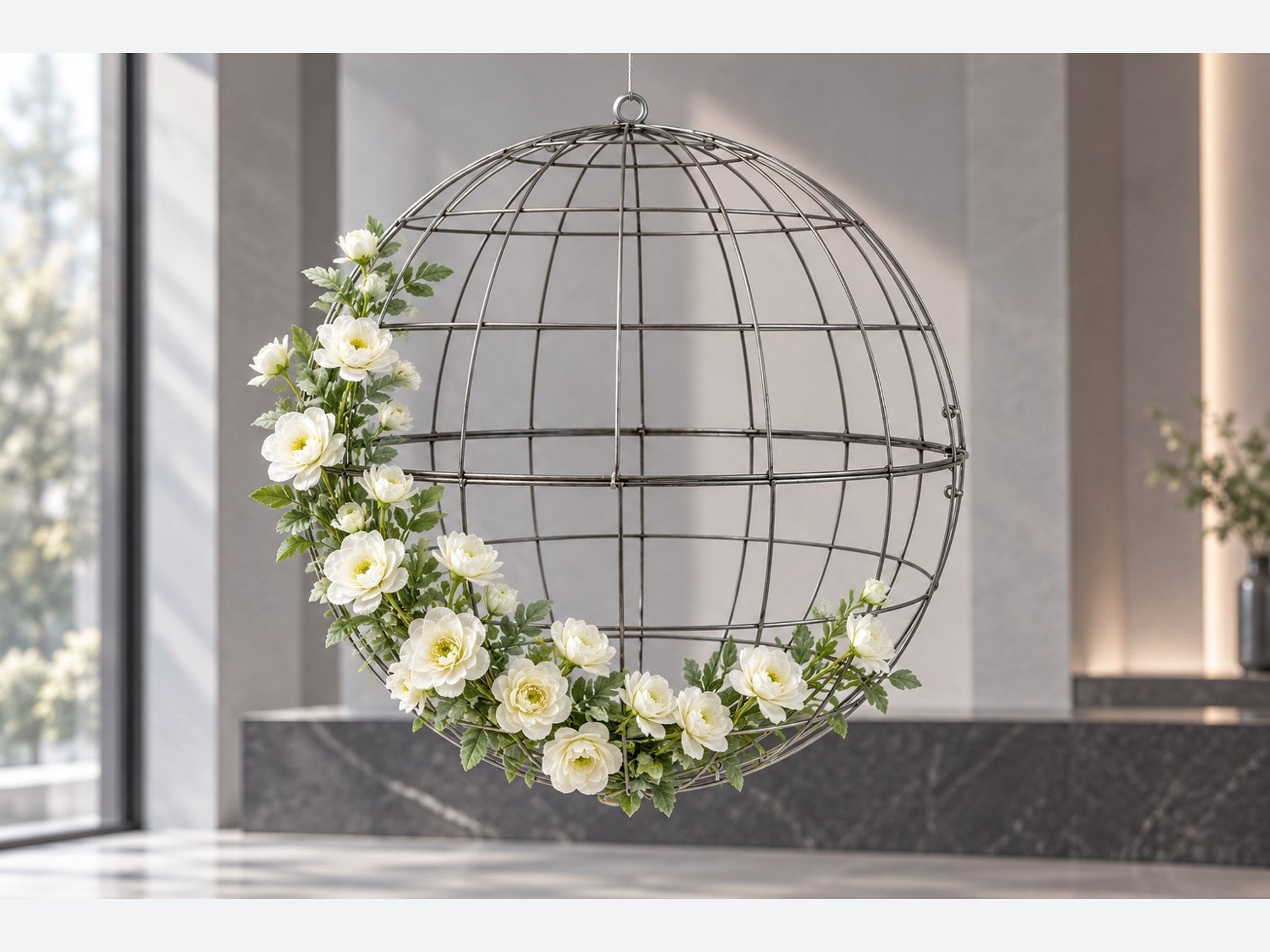 F01 / Beyaz kamelyalı küre
