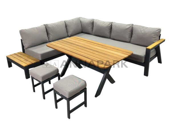 Laurena Köşe Takımı Antrasit