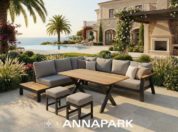 Laurena Köşe Takımı Antrasit