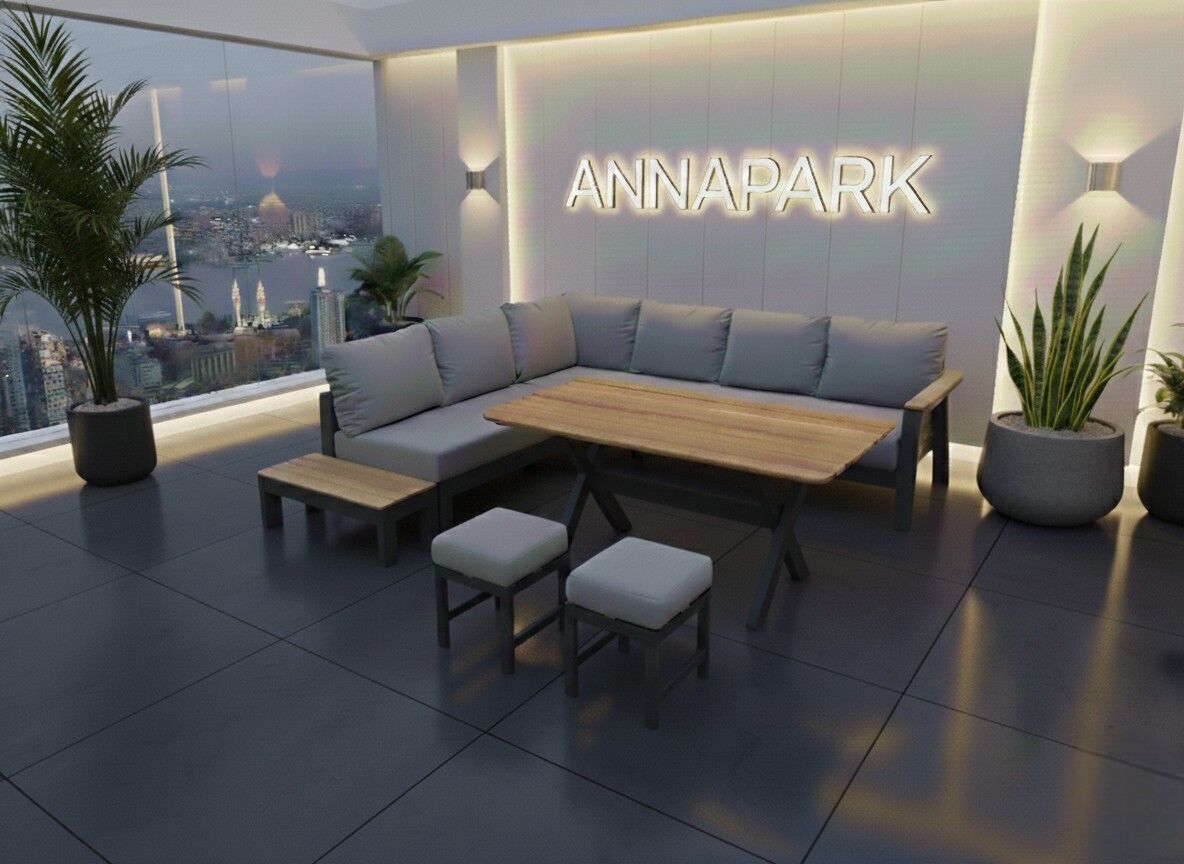 Laurena Köşe Takımı Antrasit