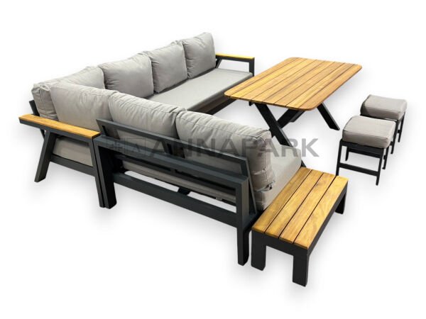 Laurena Köşe Takımı Antrasit