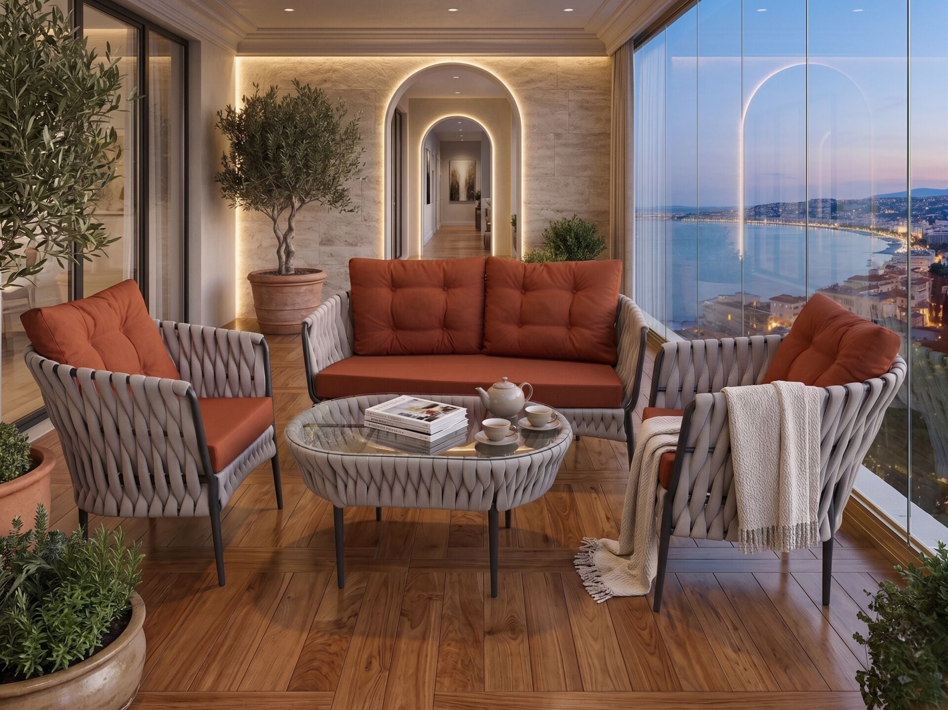 Pera Kapalı Balkon ve Veranda Oturma Grubu