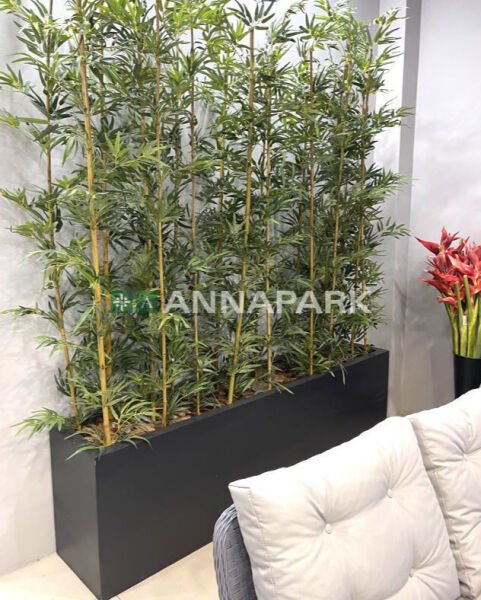 Yapay Bambu Seperatör - Özel Üretim Fiber Saksılı