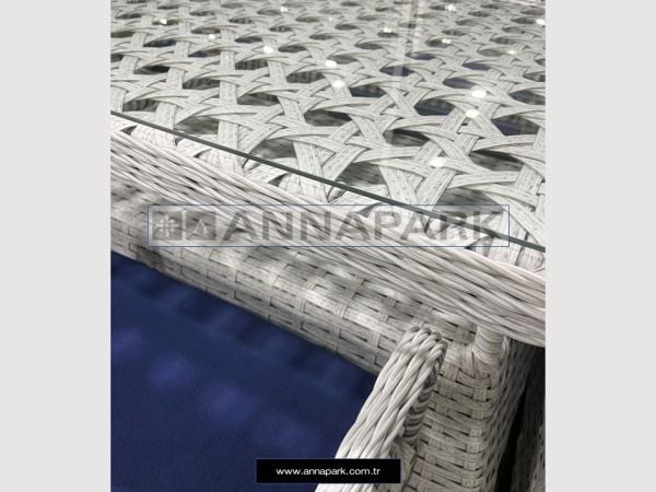 Annapark Glory Rattan Yemek Masa Takımı