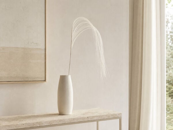 Simli Dekoratif Aranjman Dalı 60 cm – Beyaz