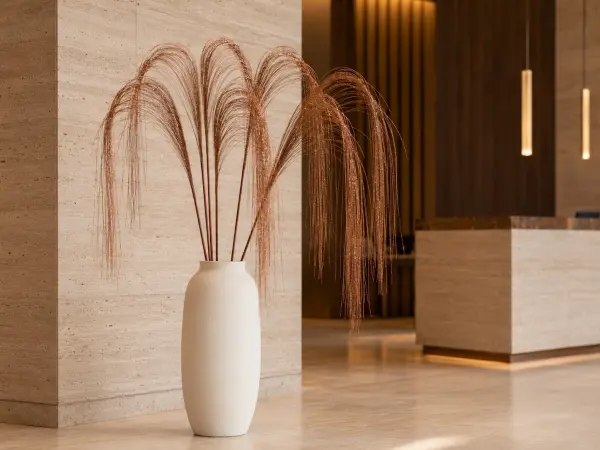 Simli Dekoratif Aranjman Dalı 60 cm – Bakır