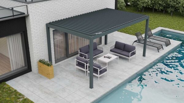 Zanetta Forte Motorlu Biyoklimatik Alüminyum Pergola (4.0m x 3.0m)