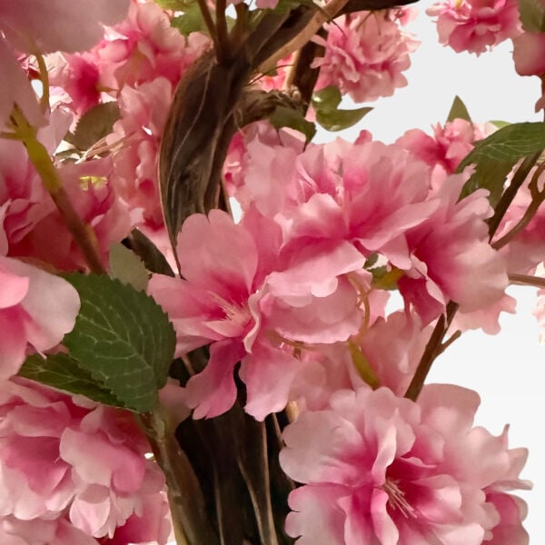 Geniş Taçlı Sakura Yapay Ağaç 230 cm - Rattan Saksılı