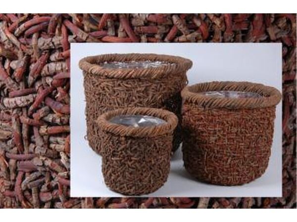 Dekoratif Hasır Saksı SW13066