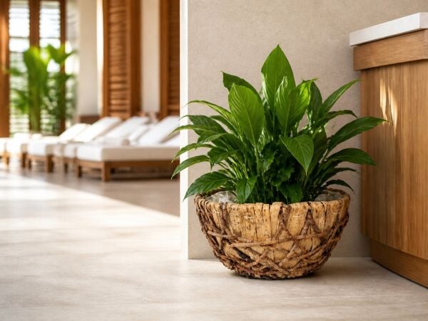 Dekoratif Hasır Saksı SW13088