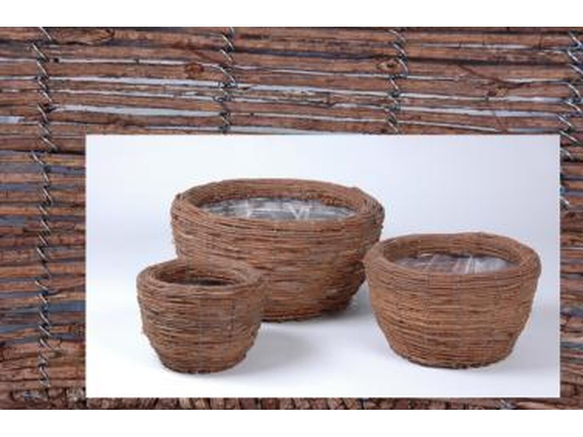 Dekoratif Hasır Saksı SW23539