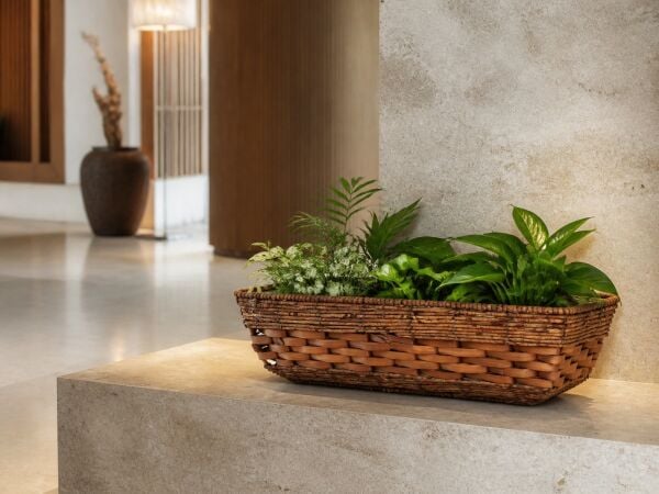 Dekoratif Hasır Saksı SW23526