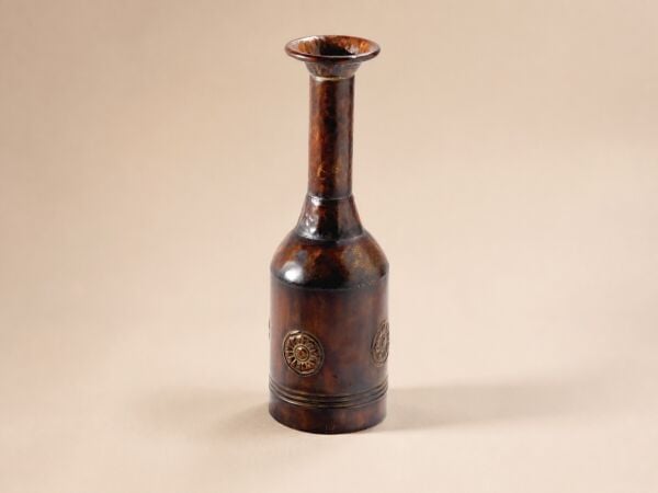 Madalyon Kabartmalı Dekoratif Vazo 50 cm