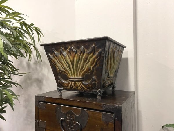 Dekoratif Vintage Bakır Saksı 3'lü Set