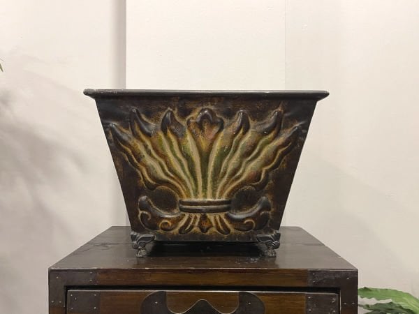 Dekoratif Vintage Bakır Saksı 3'lü Set
