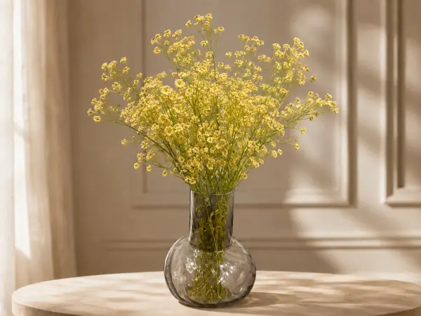 Yapay Cipso Dalı Krem 65 cm | Dekoratif Vazo Çiçeği
