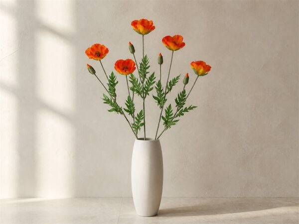 Yapay Gelincik Dalı 70 cm Sarı Turuncu