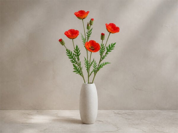 Yapay Gelincik Dalı 70 cm Kırmızı