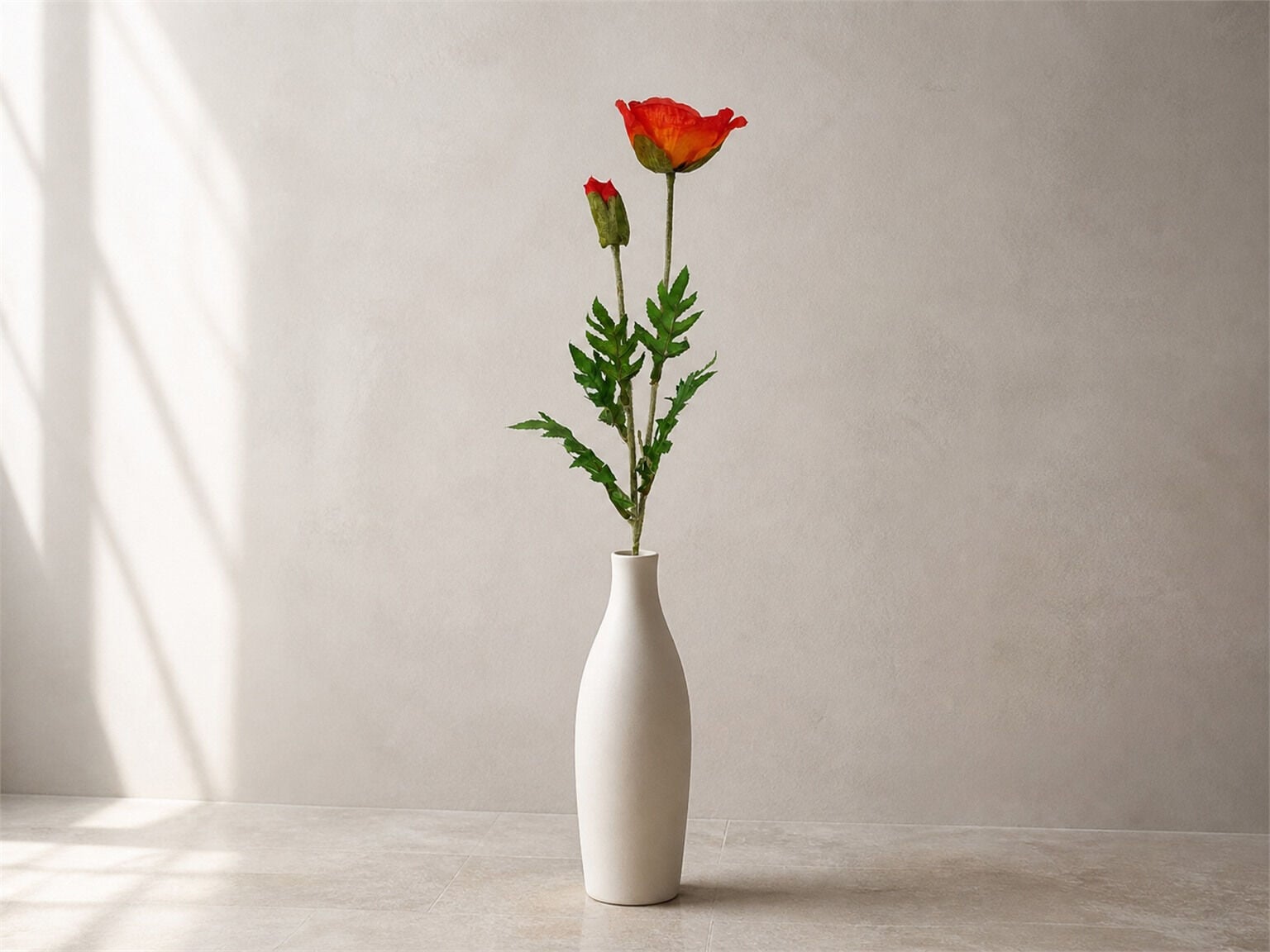 Yapay Gelincik Dalı - Kırmızı 70 cm | Vazo Çiçeği