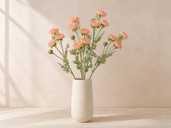 Yapay Kamelya Dalı - Somon Pembe 70 cm | Vazo Çiçeği