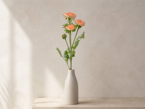 Yapay Kamelya Dalı - Somon Pembe 70 cm | Vazo Çiçeği