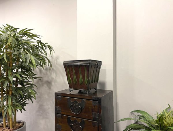 Dekoratif Vintage Bakır Saksı 3'lü Set