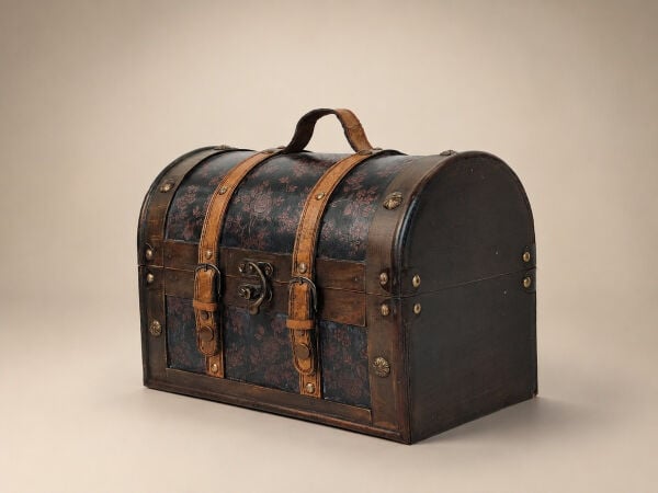 Dekoratif Ahşap Sandık 30 × 19 × 23 cm