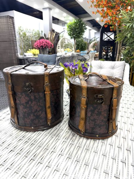Dekoratif Ahşap Sandık, Hediye & Çeyiz Sandığı  - 32cm