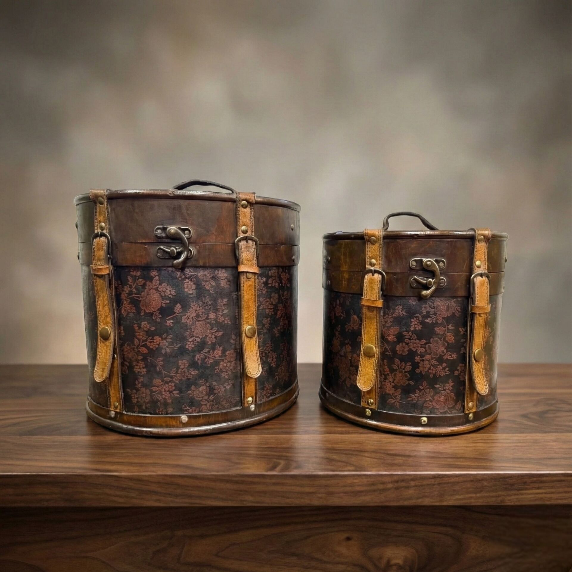 Dekoratif Eskitme Ahşap Sandık, Hediye Sandığı, Organizer 32 cm