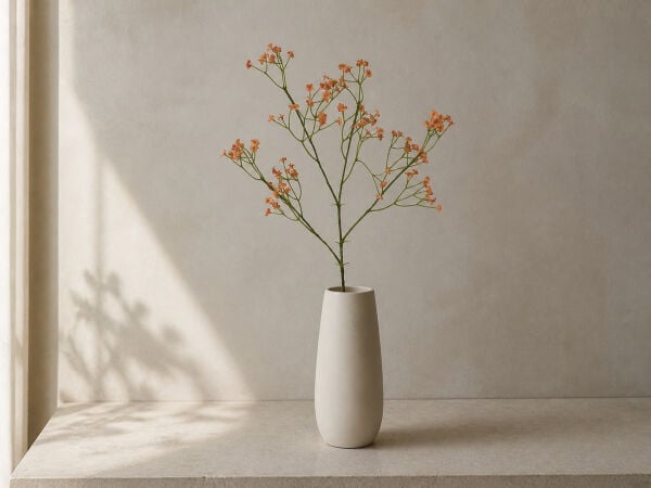 Yapay Cipso Dalı Turuncu 65 cm | Dekoratif Vazo Çiçeği