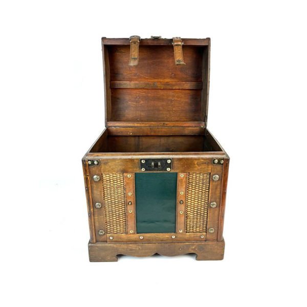 Dekoratif Ahşap Sandık, Hediye & Çeyiz Sandığı - 38cm