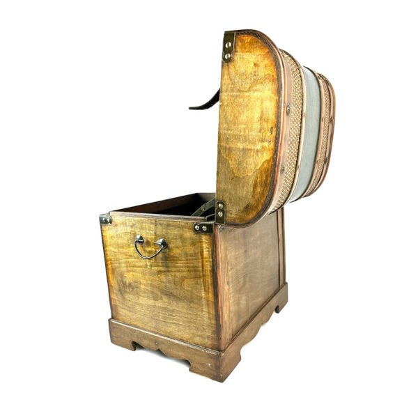 Dekoratif Ahşap Sandık, Hediye & Çeyiz Sandığı - 38cm