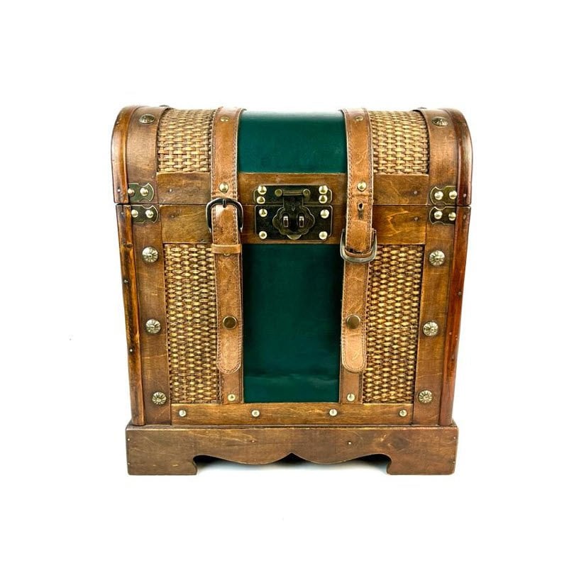 Dekoratif Ahşap Sandık, Hediye & Çeyiz Sandığı - 38cm