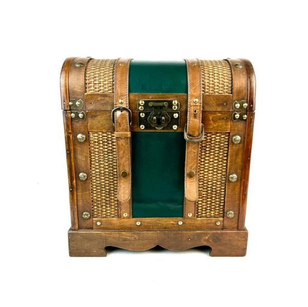 Dekoratif Ahşap Sandık, Hediye & Çeyiz Sandığı - 38cm