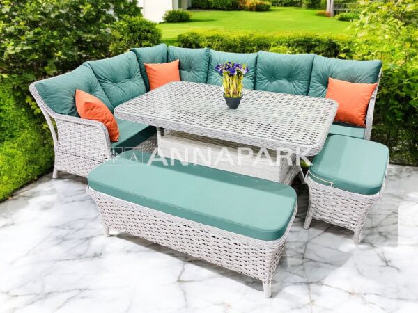 Annapark Marbella Balkon Bahçe Köşe Takımı