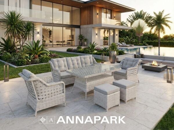 Palazzo Balkon Bahçe Oturma Grubu