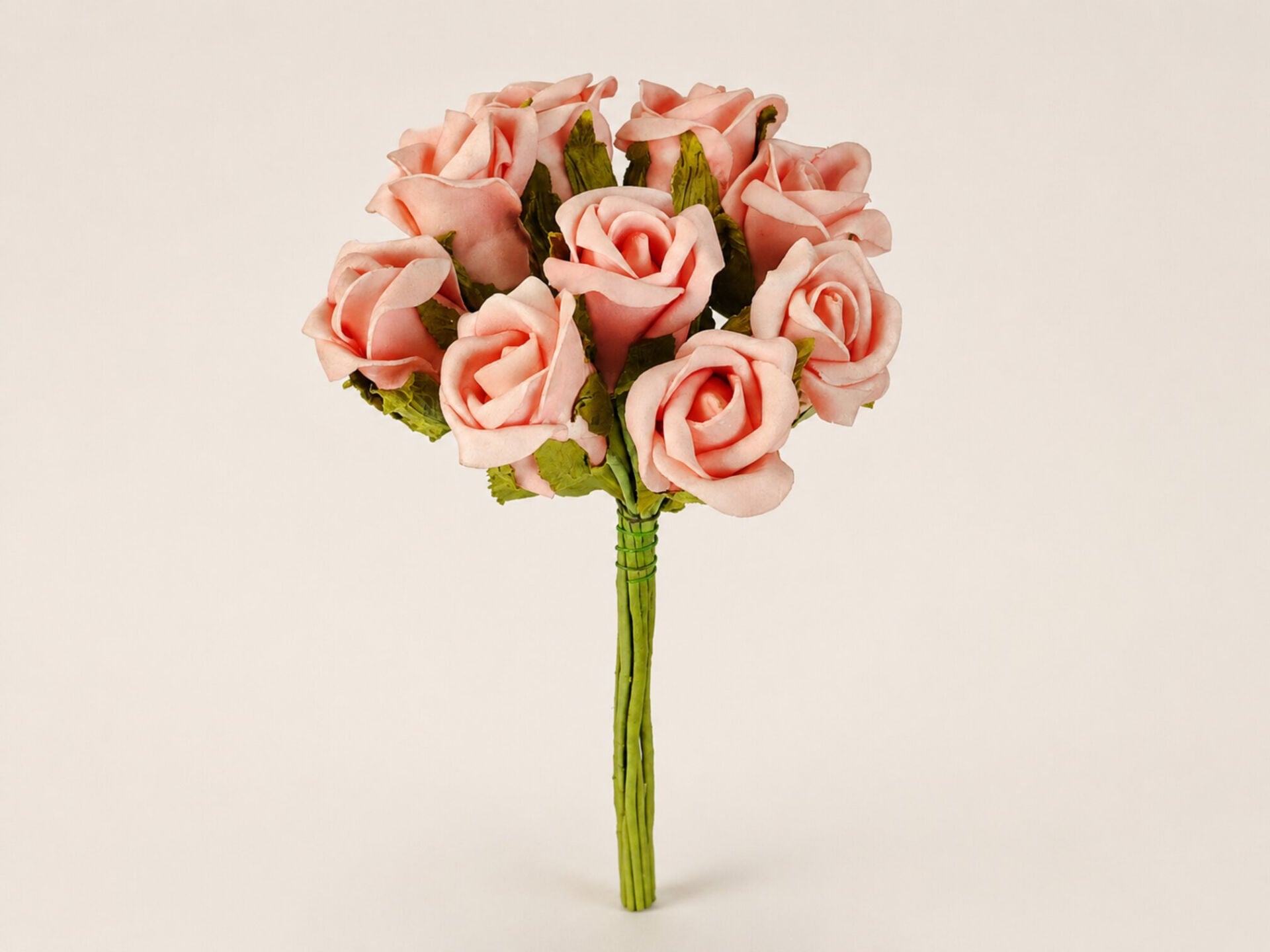Yapay Gül Demeti 30 cm Pembe 9'lu