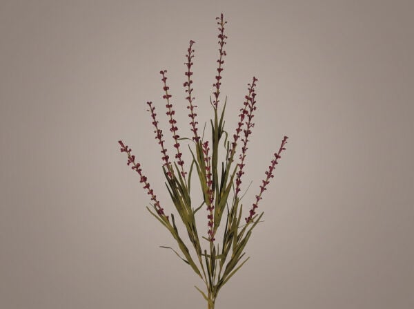 Dekoratif Yapay Çiçek Dalı Bordo Başaklı – Uzun Vazo Çiçeği (110 cm) - AF3493