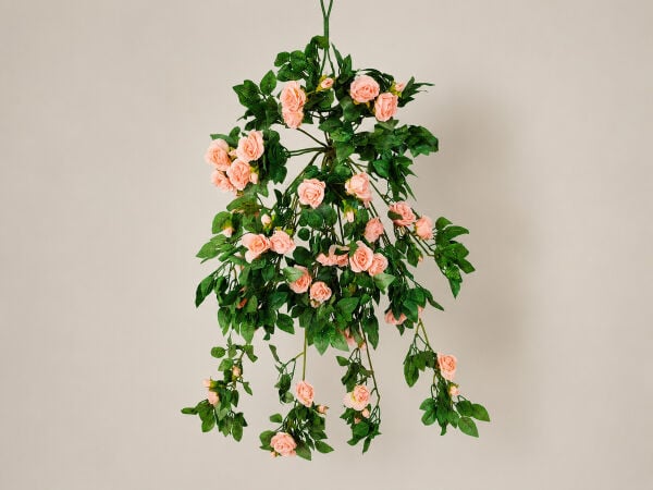 Yapay Sarmaşık Somon Pembe Gül 50 cm