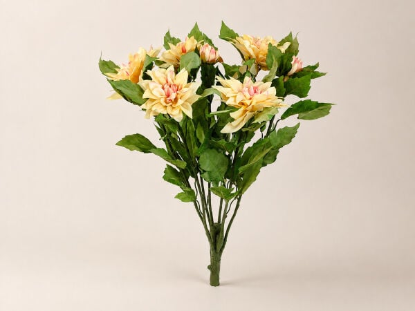 Yapay Yıldız Çiçeği Demeti 55 cm Krem Pembe